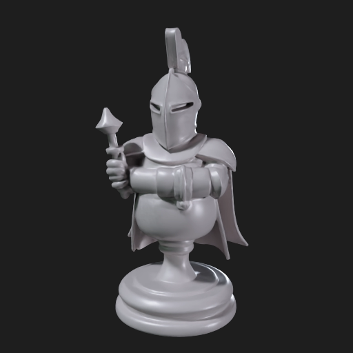 3D printed chess knight